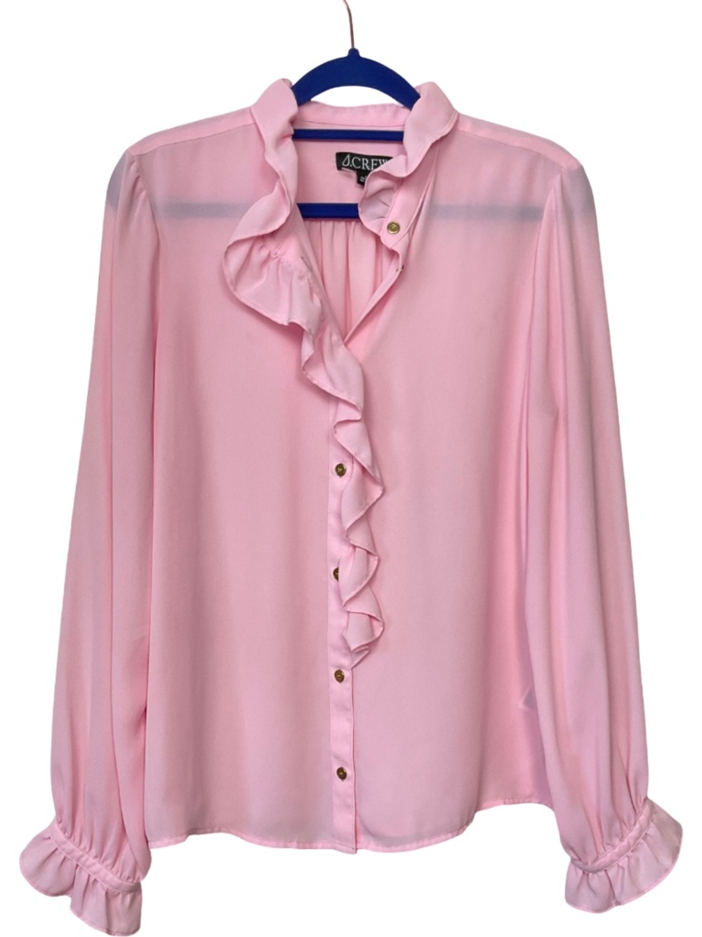J.‎ Crew Drapey Cottage Ruffle Top - Picture 2 of 7
